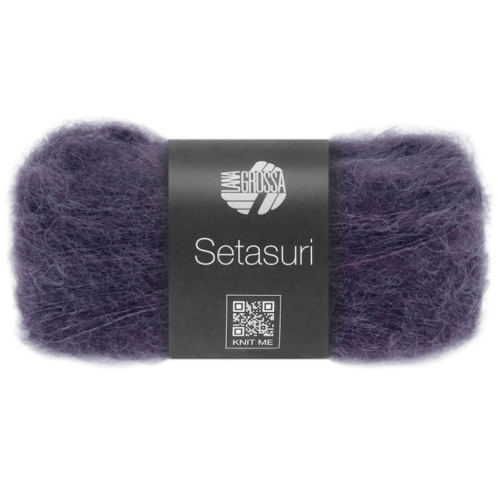Lana Grossa Setasuri, Farbe 74 Violettblau – Alpaka und Seide bei Lieblingsgarn