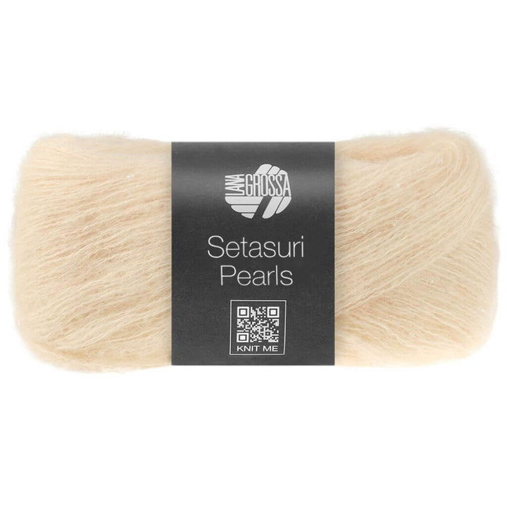 Lana Grossa Setasuri Pearls, Farbe 201 Hellbeige – Alpaka, Baumwolle und Seide bei Lieblingsgarn