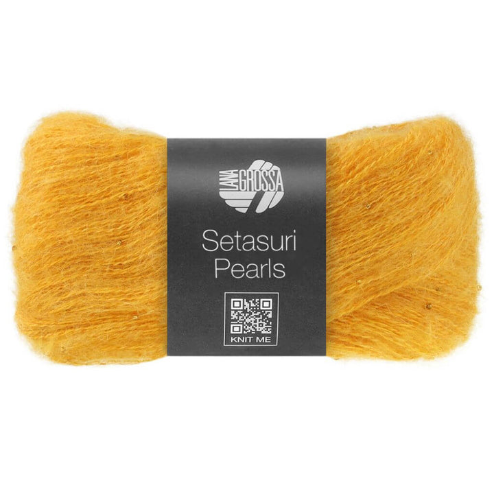 Lana Grossa Setasuri Pearls, Farbe 202 Gelb – Alpaka, Baumwolle und Seide bei Lieblingsgarn