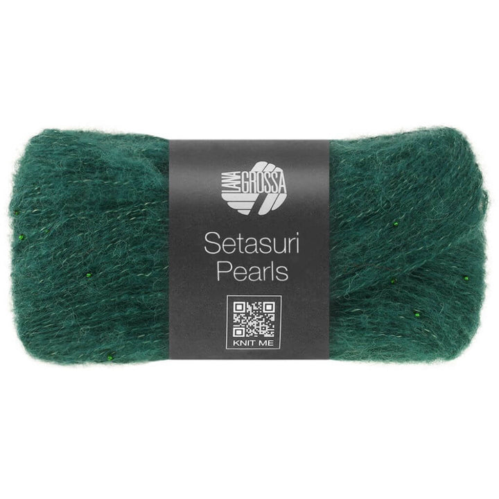 Lana Grossa Setasuri Pearls, Farbe 212 Opalgrün – Alpaka, Baumwolle und Seide bei Lieblingsgarn