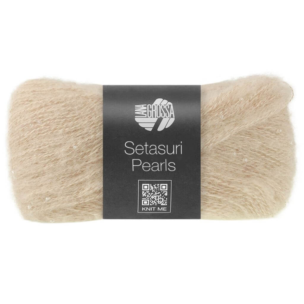 Lana Grossa Setasuri Pearls, Farbe 214 Hellbeige – Alpaka, Baumwolle und Seide bei Lieblingsgarn
