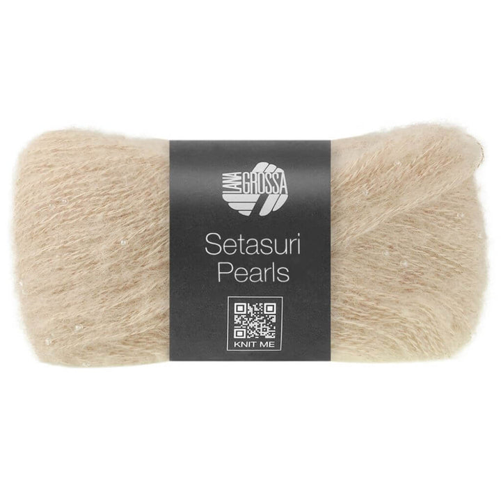 Lana Grossa Setasuri Pearls, Farbe 214 Hellbeige – Alpaka, Baumwolle und Seide bei Lieblingsgarn
