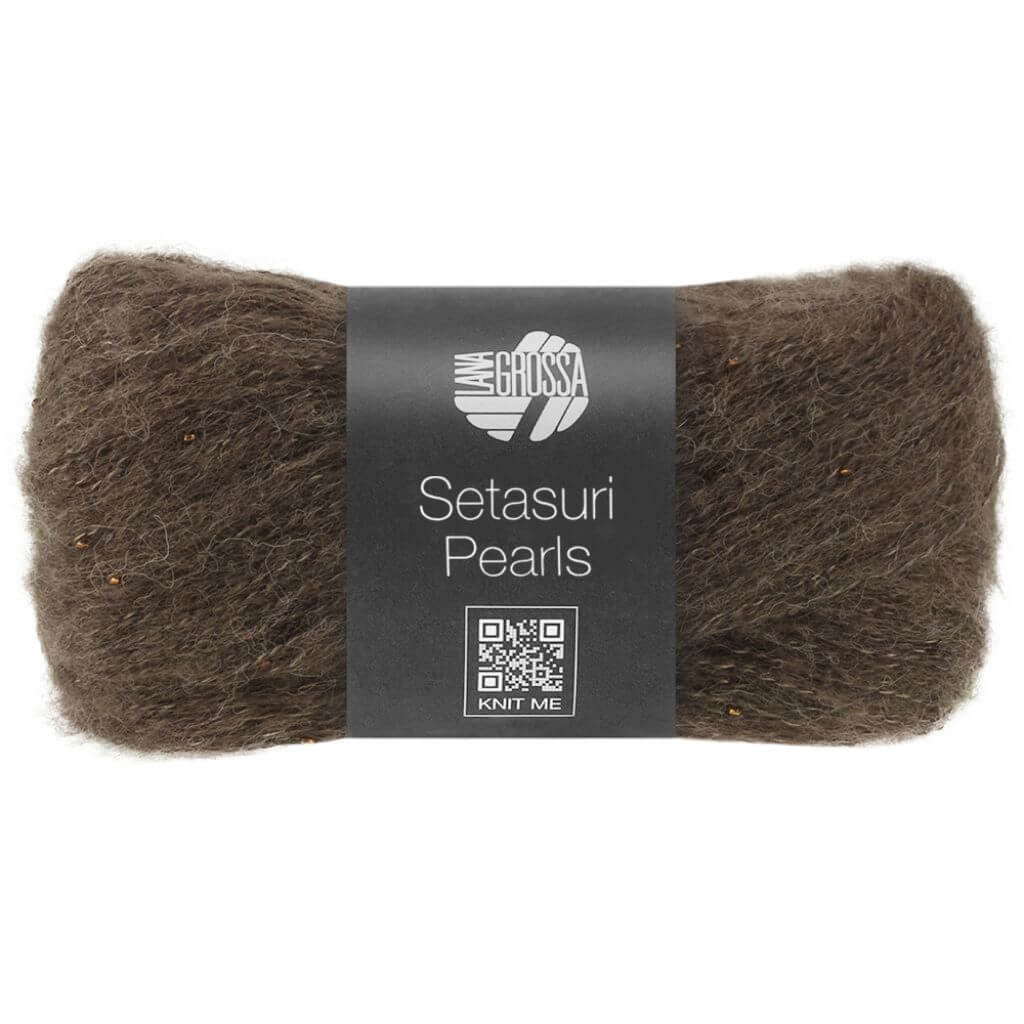 Lana Grossa Setasuri Pearls, Farbe 215 Graubraun – Alpaka, Baumwolle und Seide bei Lieblingsgarn