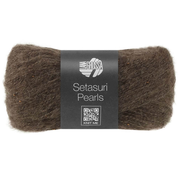 Lana Grossa Setasuri Pearls, Farbe 215 Graubraun – Alpaka, Baumwolle und Seide bei Lieblingsgarn