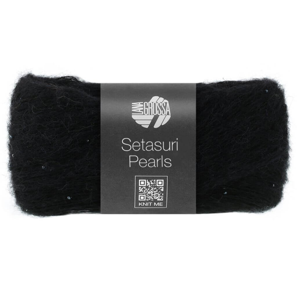 Lana Grossa Setasuri Pearls, Farbe 216 Schwarz – Alpaka, Baumwolle und Seide bei Lieblingsgarn