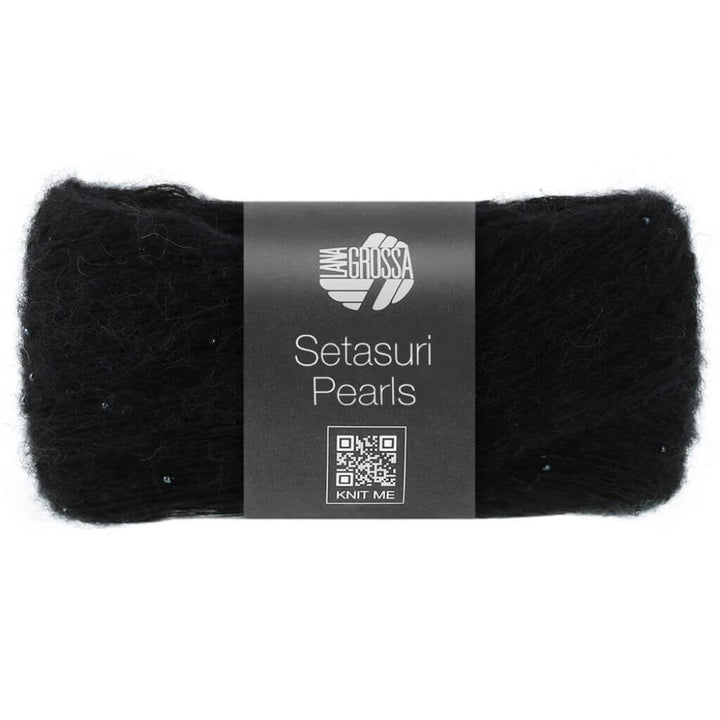 Lana Grossa Setasuri Pearls, Farbe 216 Schwarz – Alpaka, Baumwolle und Seide bei Lieblingsgarn