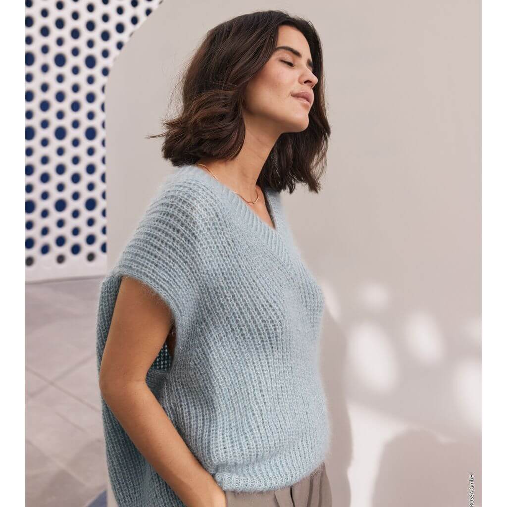 Lana Grossa Pattern Pullunder mit V-Ausschnitt Strickanleitung - Lana Grossa (PDF) bei bei bei bei bei bei Lieblingsgarn