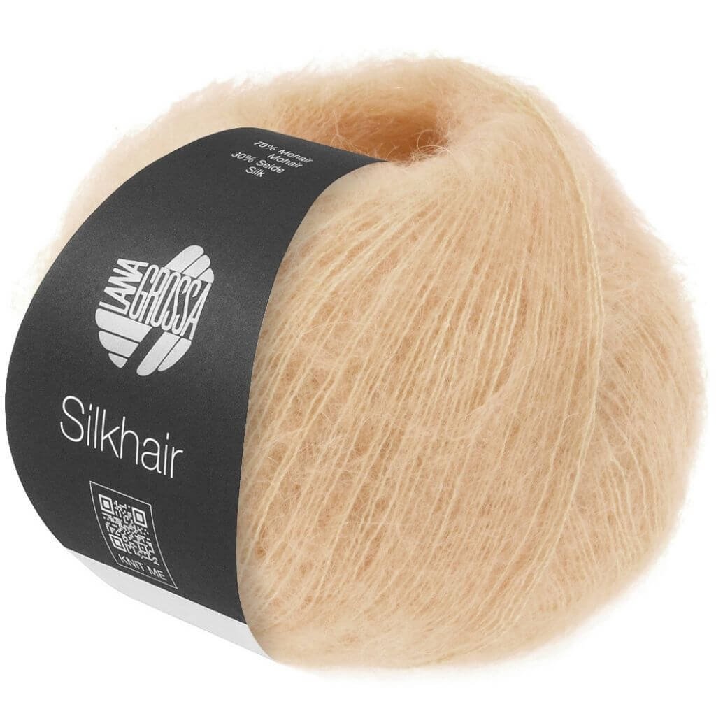 Lana Grossa Silkhair, Farbe 213 Puderbeige – Mohair und Seide bei Lieblingsgarn