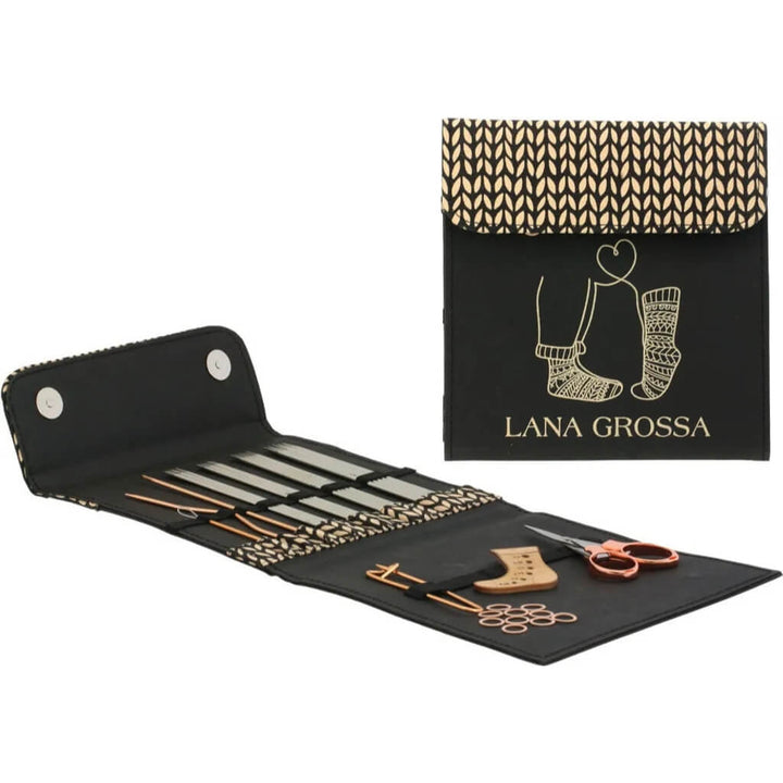 Lana Grossa Sockennadel-Set Deluxe Edelstahl bei bei bei bei bei bei bei bei bei bei bei bei Lieblingsgarn