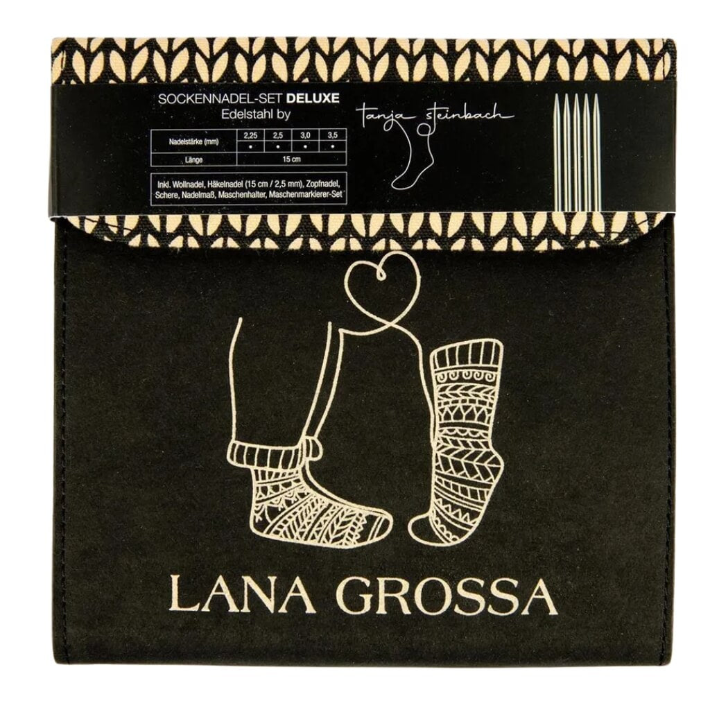 Lana Grossa Sockennadel-Set Deluxe Edelstahl bei bei bei bei bei bei bei bei bei bei bei bei Lieblingsgarn