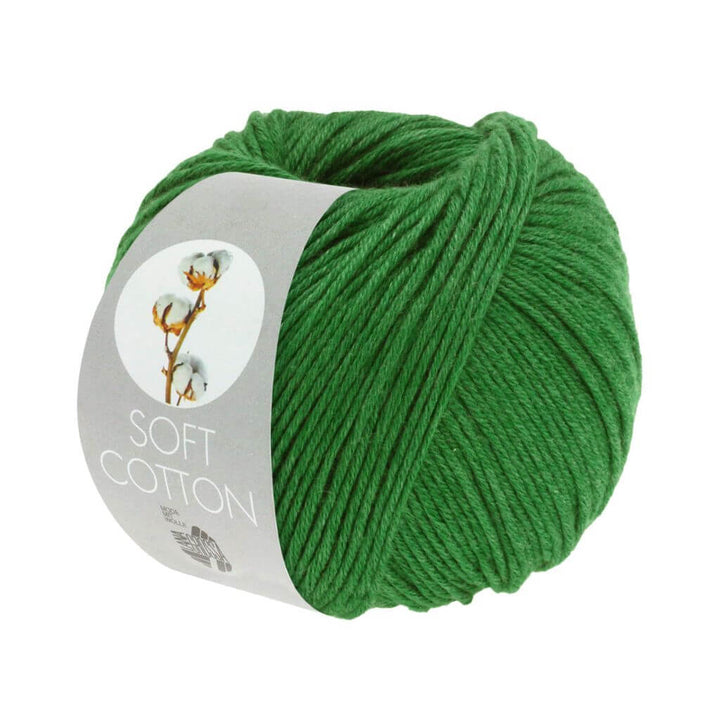 Lana Grossa Soft Cotton 50 g, Farbe 51 Jadegrün – Acryl und Baumwolle bei Lieblingsgarn