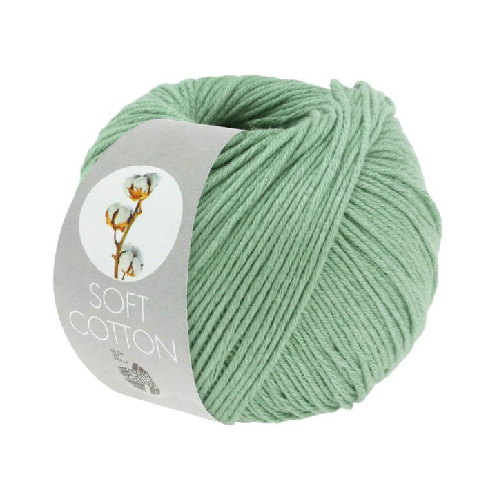 Lana Grossa Soft Cotton 50 g, Farbe 52 Mint – Acryl und Baumwolle bei Lieblingsgarn