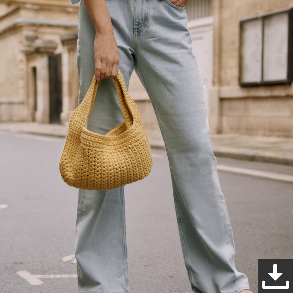 Lana Grossa Pattern Stylische Tasche Häkelset - Lana Grossa (PDF) bei bei bei bei bei bei bei bei bei bei bei Lieblingsgarn