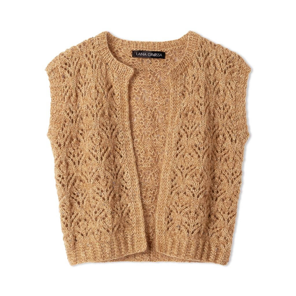 Lana Grossa Pattern Weste Rautenajourmuster Strickanleitung - Lana Grossa (Heft) bei bei bei bei bei bei bei Lieblingsgarn