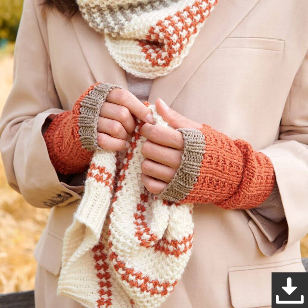 Lana Grossa Pattern Rippenmuster Armstulpen Strickset - Lana Grossa (PDF) bei bei bei bei bei bei bei bei bei Lieblingsgarn