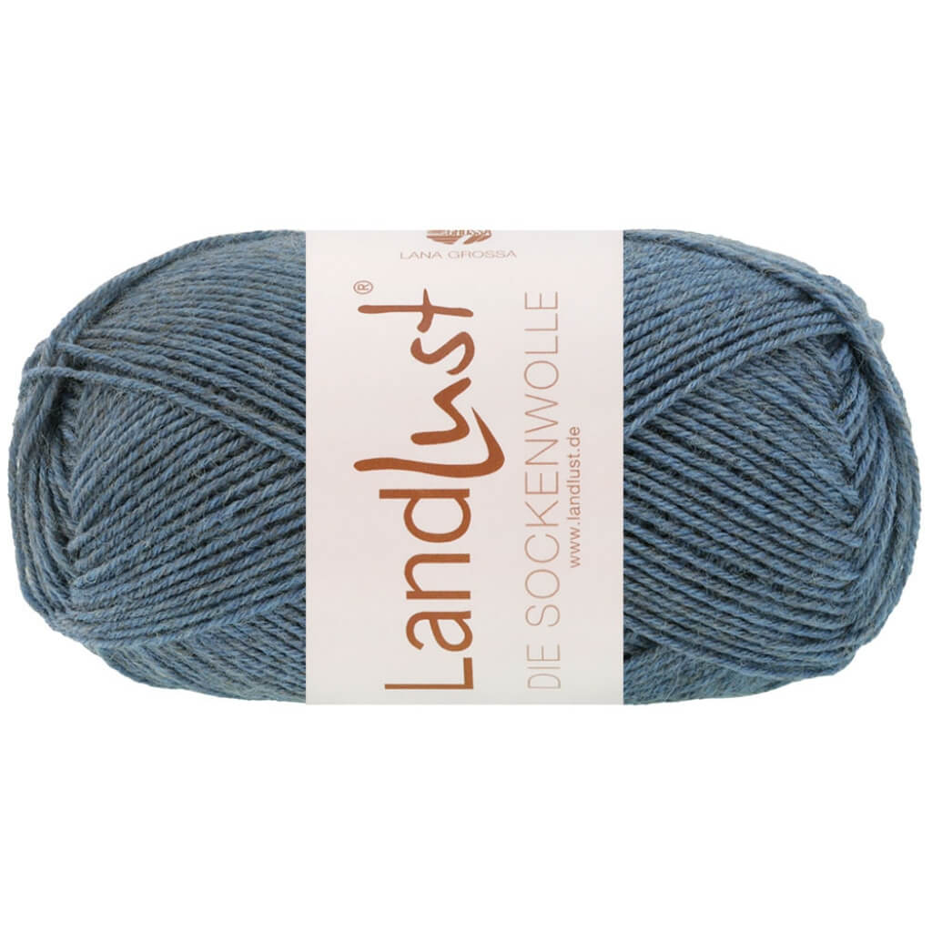 Lana Grossa Landlust die Sockenwolle Mélange, Farbe 1604 Jeansblau Meliert – Merino, Schurwolle und bei Lieblingsgarn