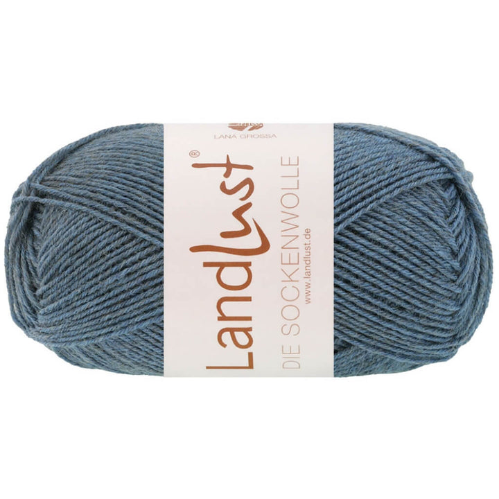 Lana Grossa Landlust die Sockenwolle Mélange, Farbe 1604 Jeansblau Meliert – Merino, Schurwolle und bei Lieblingsgarn