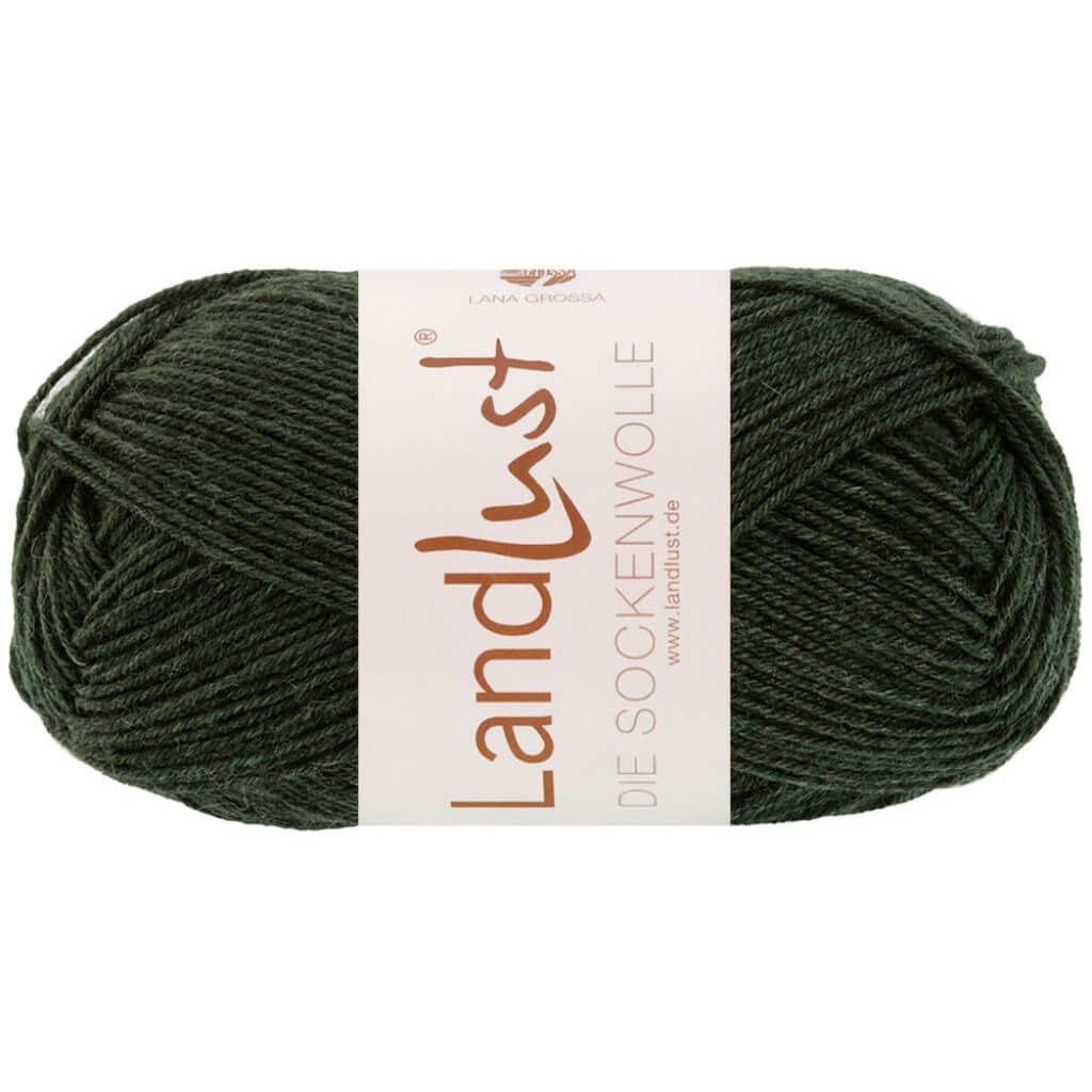 Lana Grossa Landlust die Sockenwolle Mélange, Farbe 1610 Schwarzgrün Meliert – Merino, Schurwolle und bei Lieblingsgarn