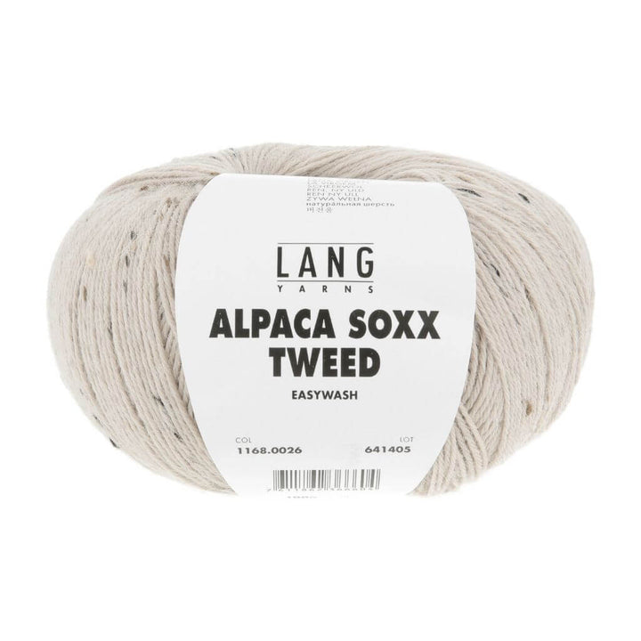 Lang Yarns Alpaca Soxx Tweed, Farbe 026 Sand – Alpaka, Schurwolle und Synthetik bei Lieblingsgarn