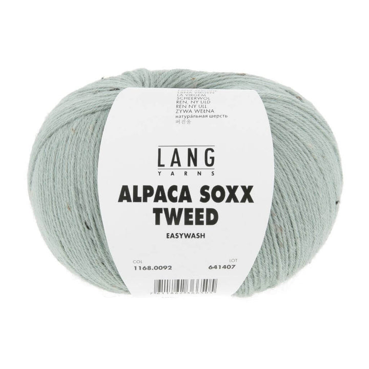 Lang Yarns Alpaca Soxx Tweed, Farbe 092 Salbei – Alpaka, Schurwolle und Synthetik bei Lieblingsgarn