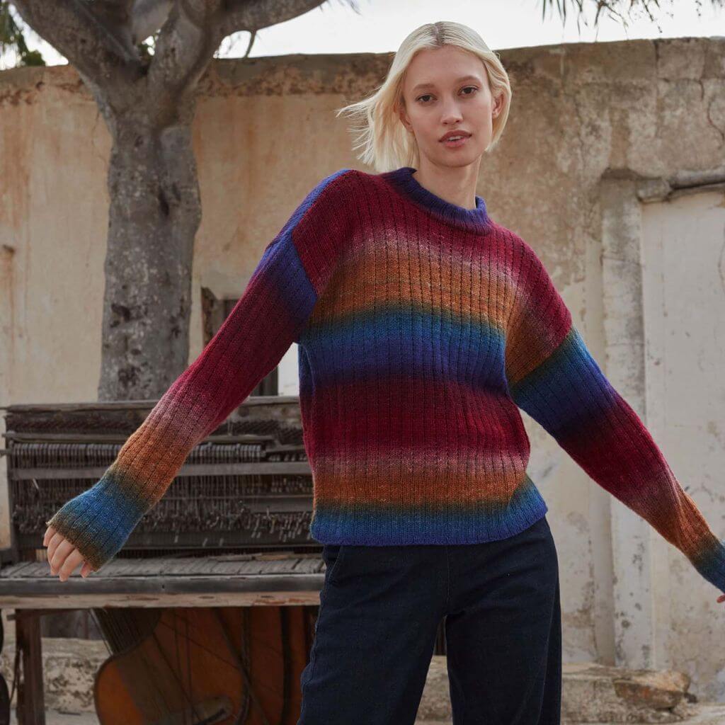 Lang Yarns Bunter Sweater Strickanleitung - Lang Yarns (Heft) bei bei bei bei bei bei bei bei bei bei Lieblingsgarn