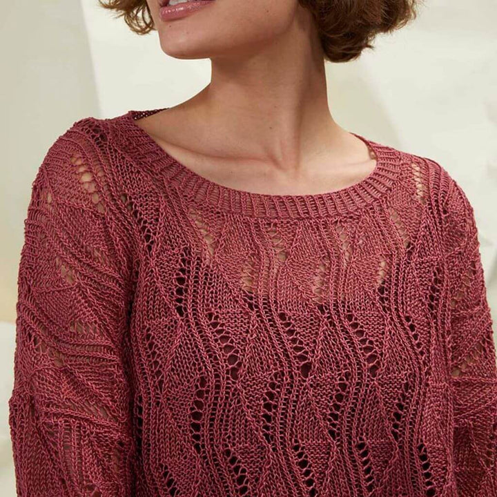 Lang Yarns Pattern Damen Pullover mit Muster Strickanleitung - Lang Yarns (PDF) bei bei bei bei bei bei bei bei Lieblingsgarn