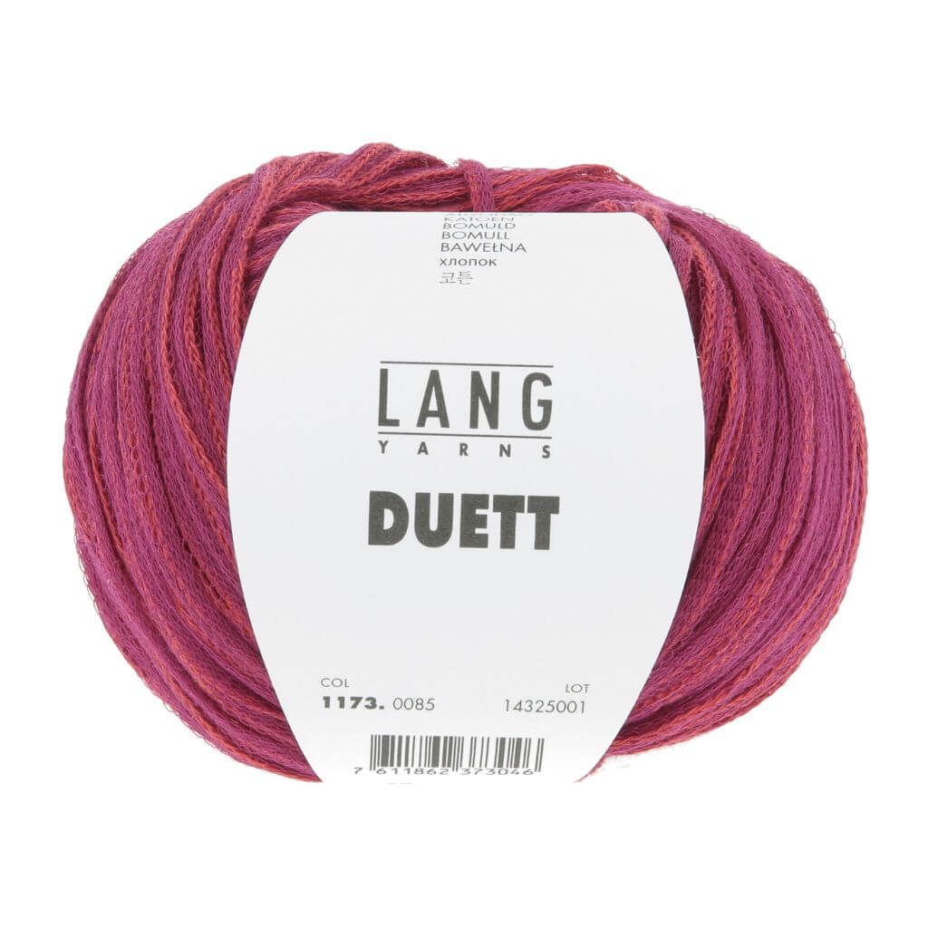 Lang Yarns Duett, Farbe 085 Pink/Orange – Baumwolle bei Lieblingsgarn
