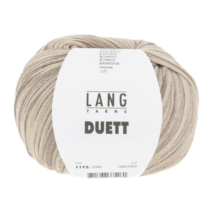 Lang Yarns Duett, Farbe 096 Graubraun/Beige – Baumwolle bei Lieblingsgarn