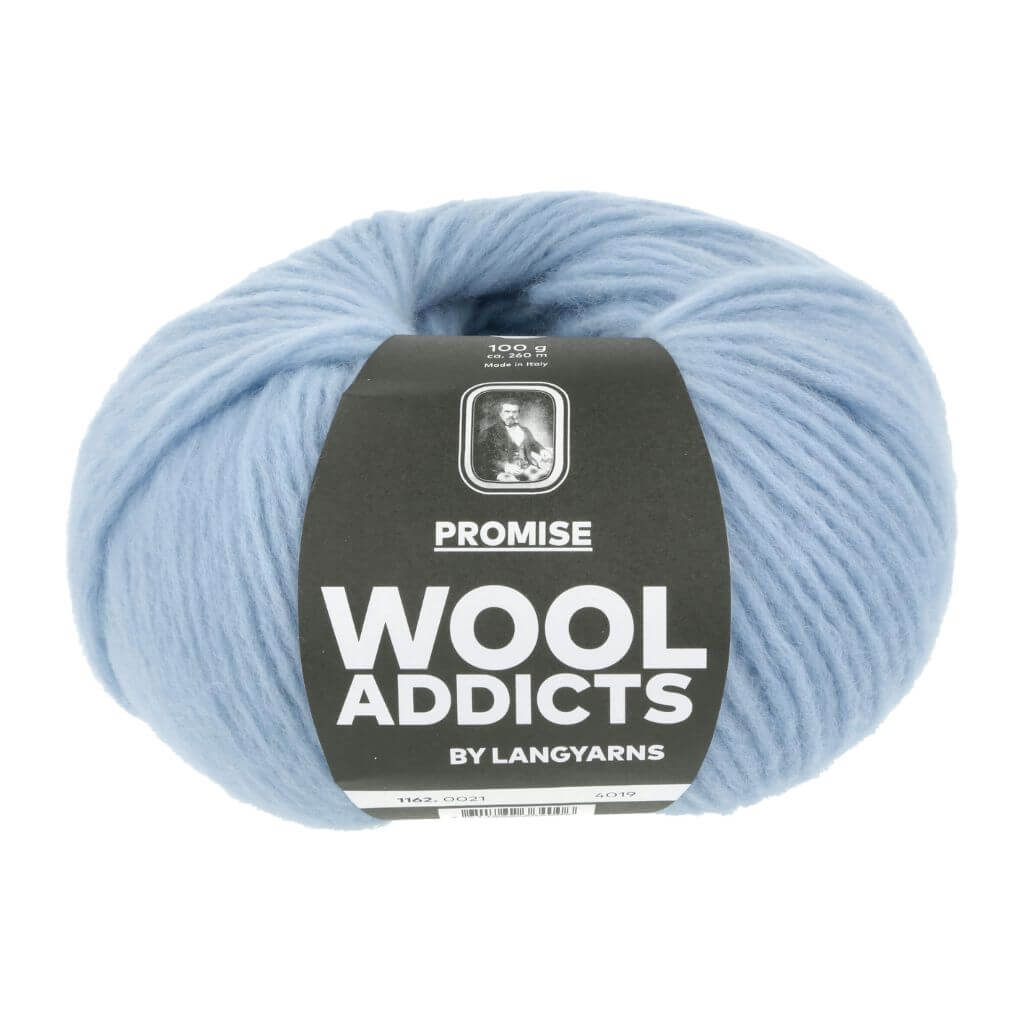 Lang Yarns Wooladdicts Promise, Farbe 021 Light Blue – Schurwolle und Synthetik bei Lieblingsgarn