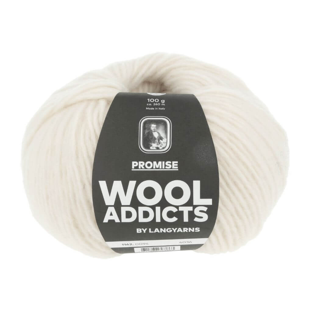 Lang Yarns Wooladdicts Promise, Farbe 094 Offwhite – Schurwolle und Synthetik bei Lieblingsgarn