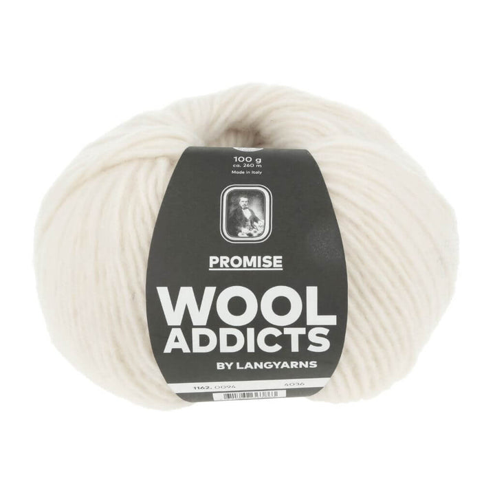 Lang Yarns Wooladdicts Promise, Farbe 094 Offwhite – Schurwolle und Synthetik bei Lieblingsgarn