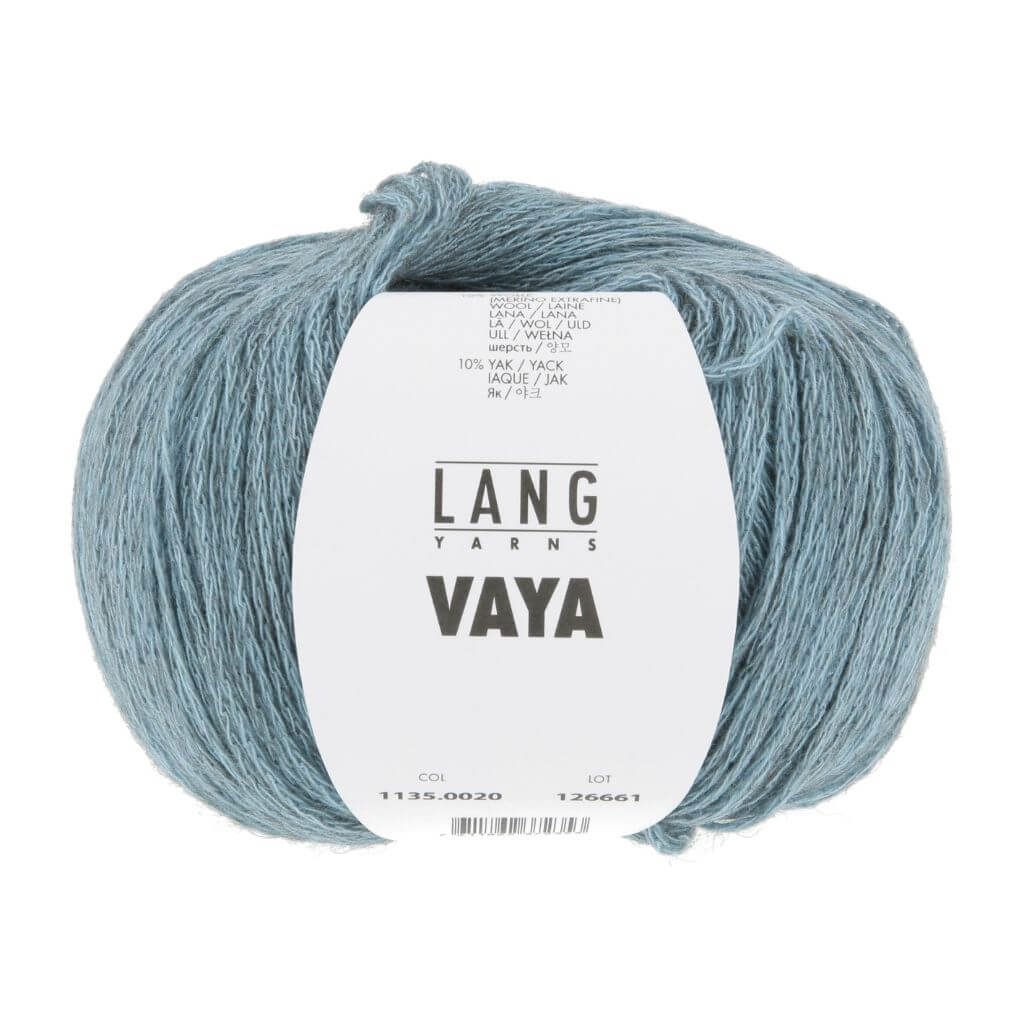 Lang Yarns Vaya, Farbe 020 Hellblau – Baumwolle, Merino und Yak bei Lieblingsgarn