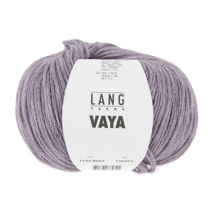 Lang Yarns Vaya, Farbe 047 Lavendel – Baumwolle, Merino und Yak bei Lieblingsgarn