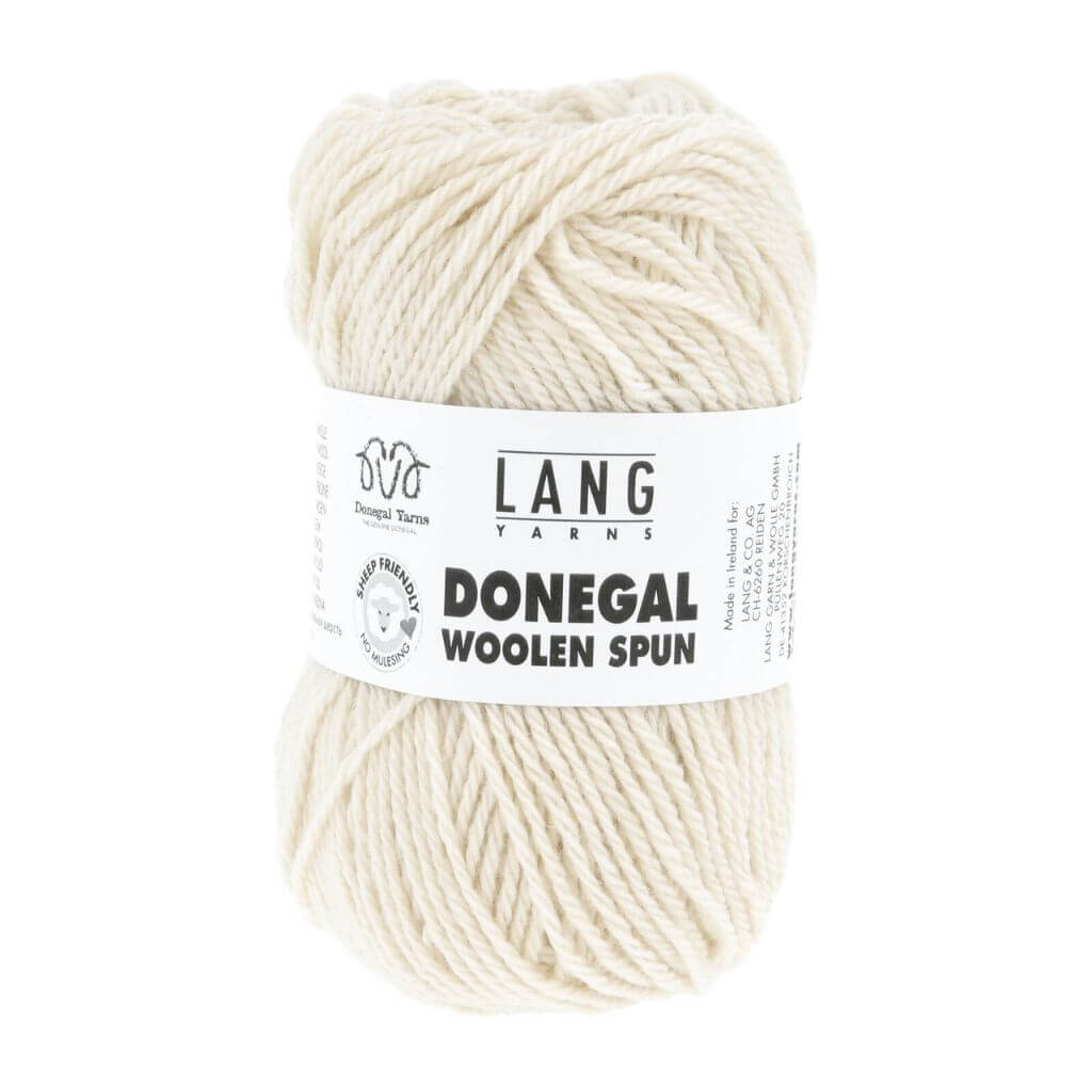Lang Yarns Donegal Woolen Spun, Farbe 001 Weiss – Schurwolle bei Lieblingsgarn
