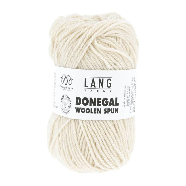 Lang Yarns Donegal Woolen Spun, Farbe 001 Weiss – Schurwolle bei Lieblingsgarn