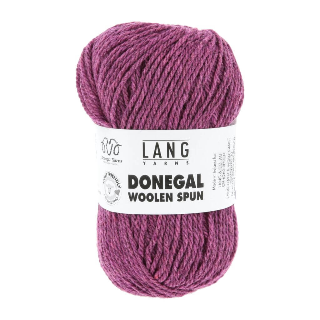 Lang Yarns Donegal Woolen Spun, Farbe 066 Beere – Schurwolle bei Lieblingsgarn