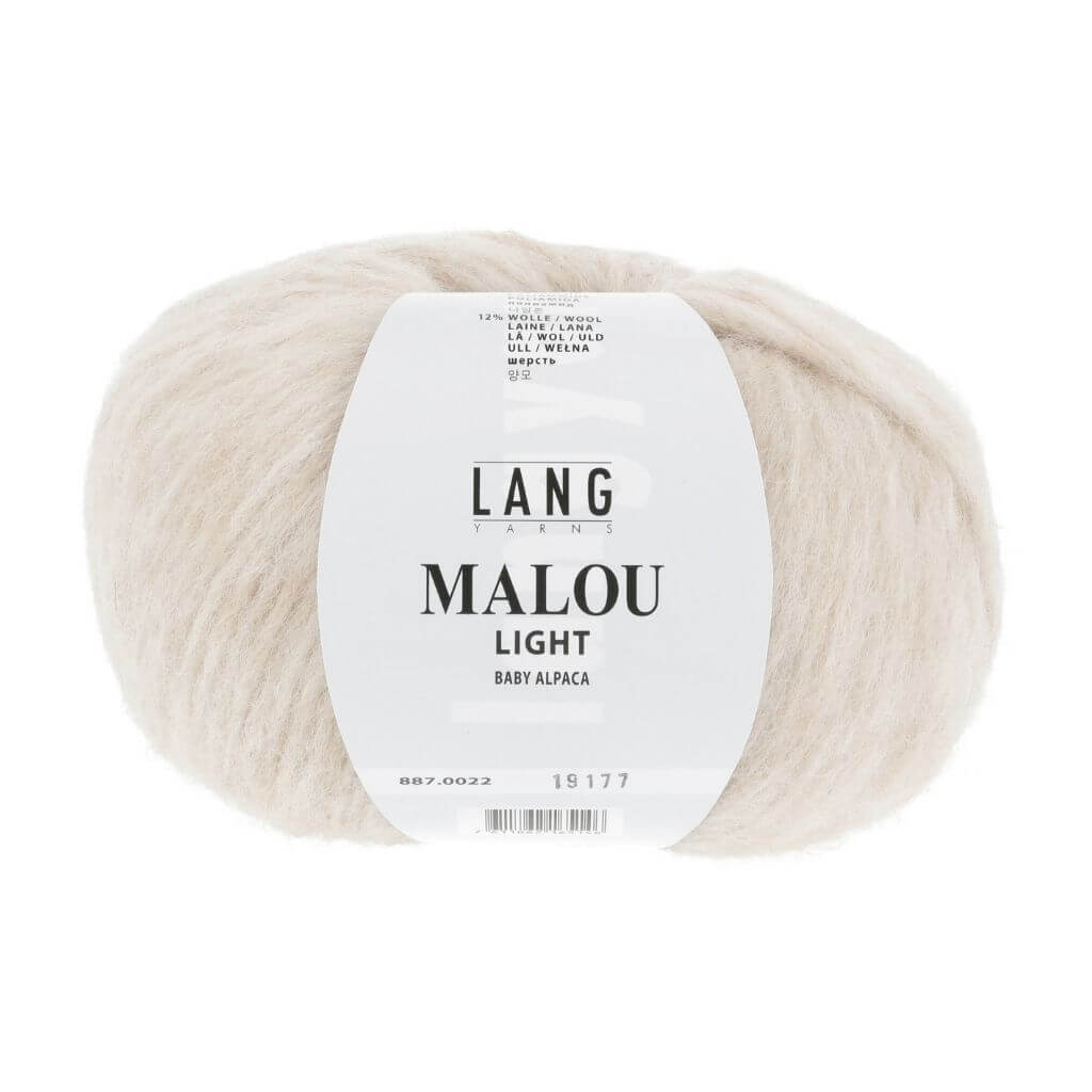 Lang Yarns Malou Light, Farbe 22 Sand – Alpaka, Merino und Synthetik bei Lieblingsgarn
