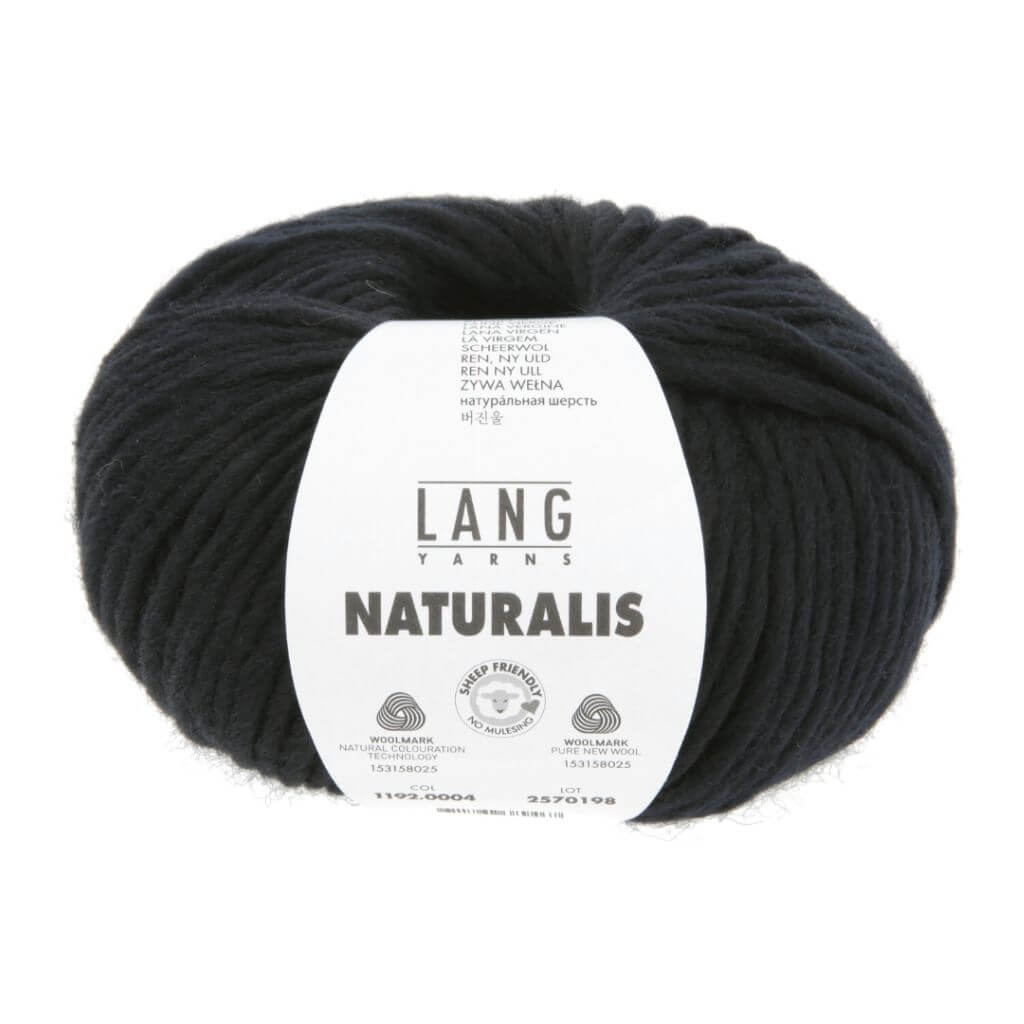 Lang Yarns Naturalis, Farbe 004 Schwarz – Merino bei Lieblingsgarn