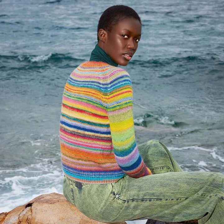 Lang Yarns Pullover Top Down Gregoria Strickanleitung - Lang Yarns (Heft) bei bei bei bei bei bei bei bei bei Lieblingsgarn