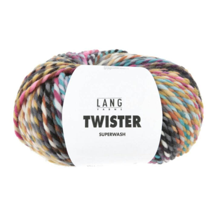 Lang Yarns Twister, Farbe 002 Petrol/Schwarz/Pink bei Lieblingsgarn