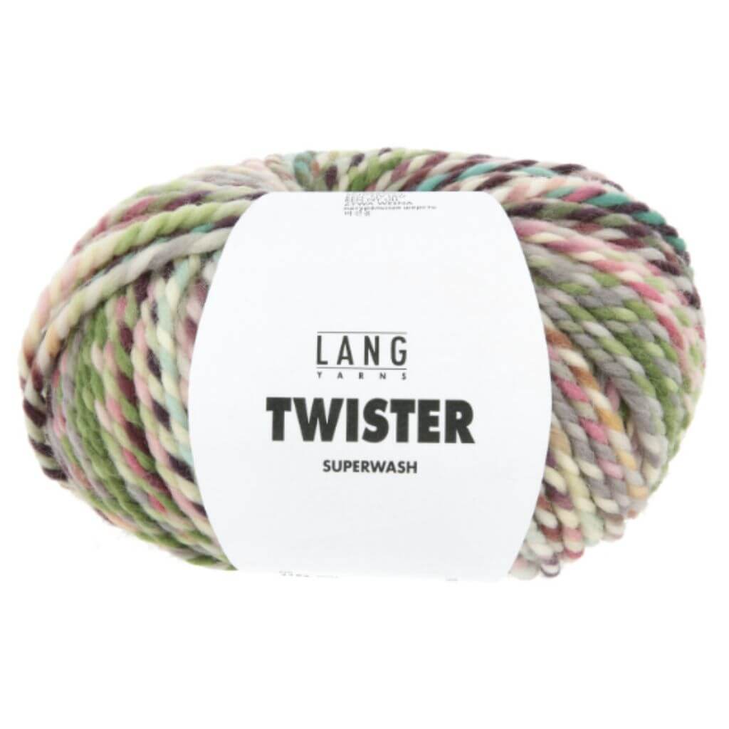 Lang Yarns Twister, Farbe 003 Türkis/Grün/Aubergine bei Lieblingsgarn