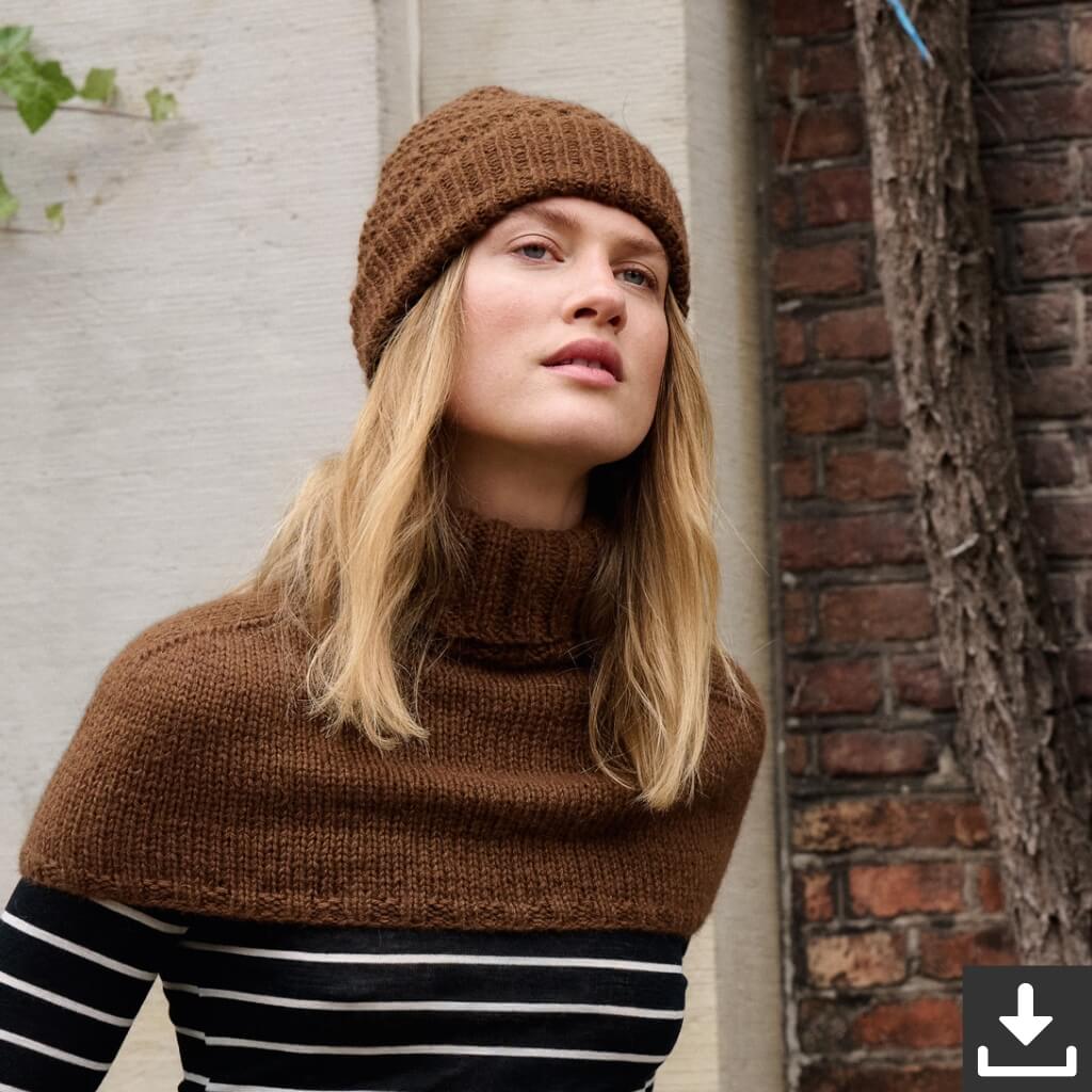 Lana Grossa Pattern Mütze im Perlmuster Strickset - Lana Grossa (PDF) bei bei bei bei bei bei bei bei bei bei Lieblingsgarn