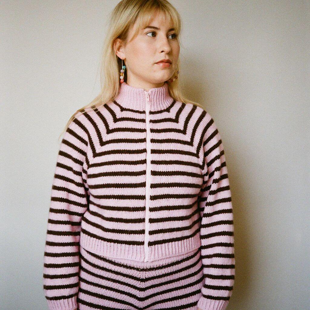 Lesfillesducoeur Pattern Strickjacke Lotta Zipper Strickanleitung - Lesfillesducoeur (PDF) bei bei bei bei Lieblingsgarn