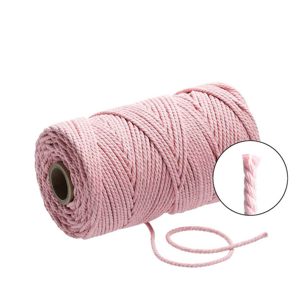 Filani Lieblingsgarn - Makramee Garn 3 mm x 120 m gedreht, Farbe Noisy Pink – Baumwolle bei Lieblingsgarn
