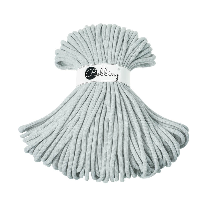 Bobbiny 9mm Jumbo Kordel, Farbe Light Grey – Baumwolle bei Lieblingsgarn