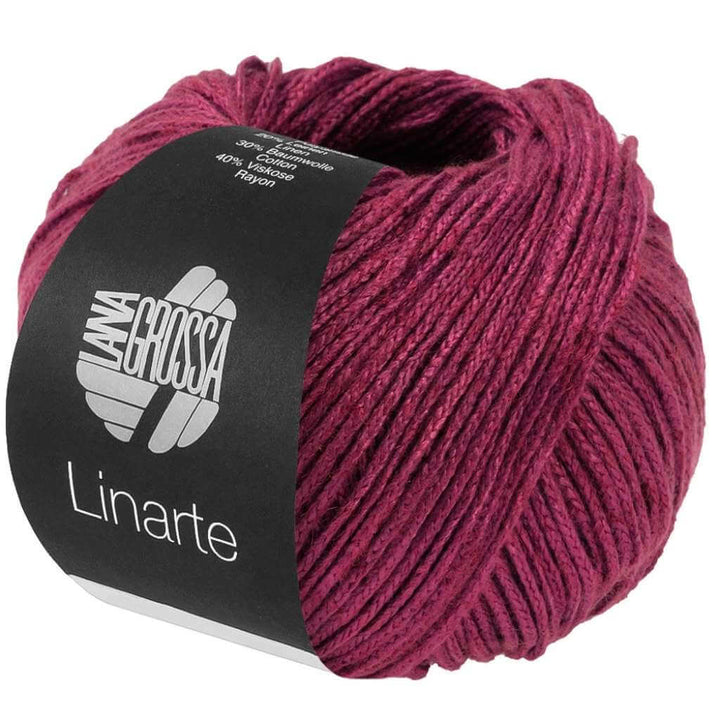 Lana Grossa Linarte, Farbe 344 Bordeaux – Baumwolle, Leinen und Polyamid bei Lieblingsgarn