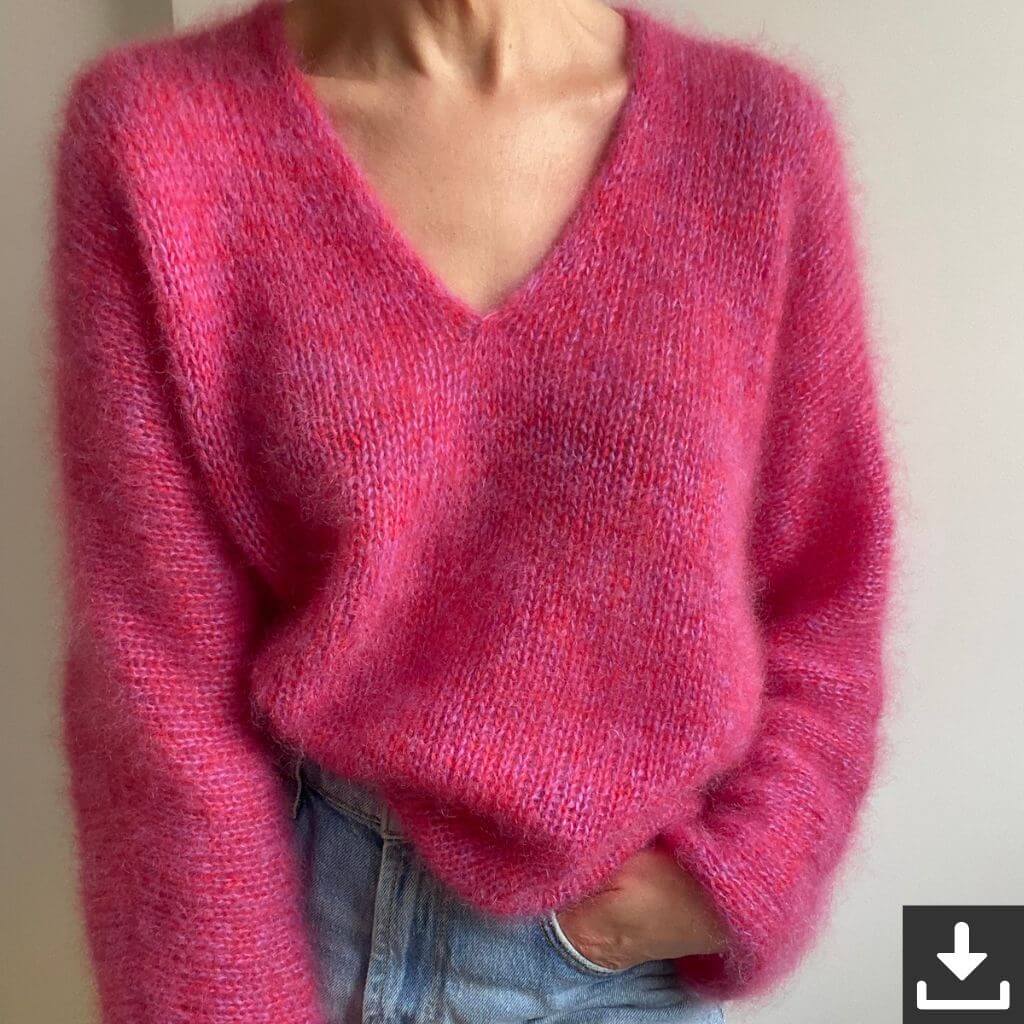 Lotilda Pattern Kim V-Neck Jumper Strickanleitung - Lotilda (PDF) bei bei bei bei bei bei bei bei bei bei bei Lieblingsgarn