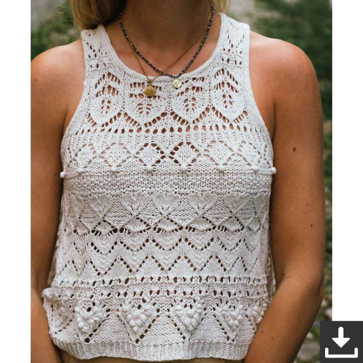 Lieblingsgarn Pattern Love Letter Top Strickanleitung - Kutovakika (PDF) bei bei bei bei bei bei bei bei bei Lieblingsgarn