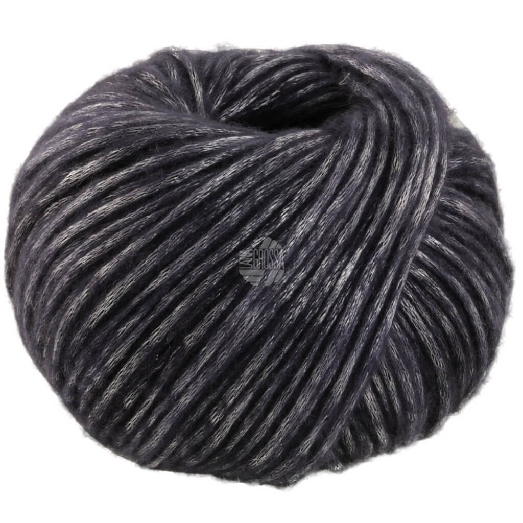 Lana Grossa Lucida, Farbe 5 Dunkelgrau – Merino und Viskose bei Lieblingsgarn