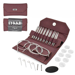 Lykke Rundstricknadel Set - Flight Maroon 9 cm